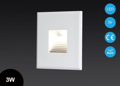 IP20 3W Mini Wall Mounted Recessed LED Indoor Stair Lights Changable Covers Pure Aluminum