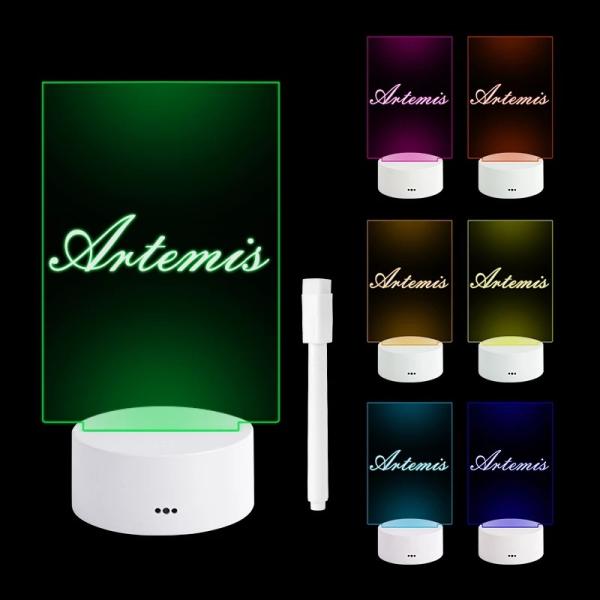 Children Girlfriend Creative Gift USB Led Night Message Board Light With Pen