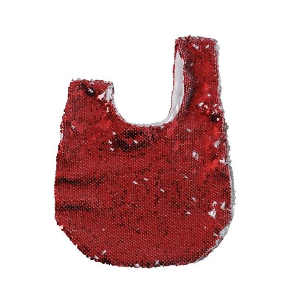DIY LOGO Custom Sparkle Sublimation Sequin Tote Bag Cosmetic