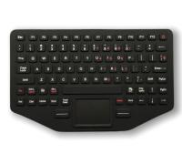 Clavier rétroéclairé en caoutchouc au silicium industriel IP67 étanche à l'eau et à la poussière Mini clavier avec pavé tactile monté à -40 °C
