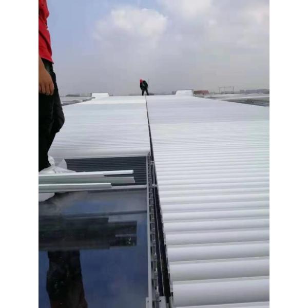 Commercial Louvre Facade System T6 Series 300mm Film Covering Waterproof