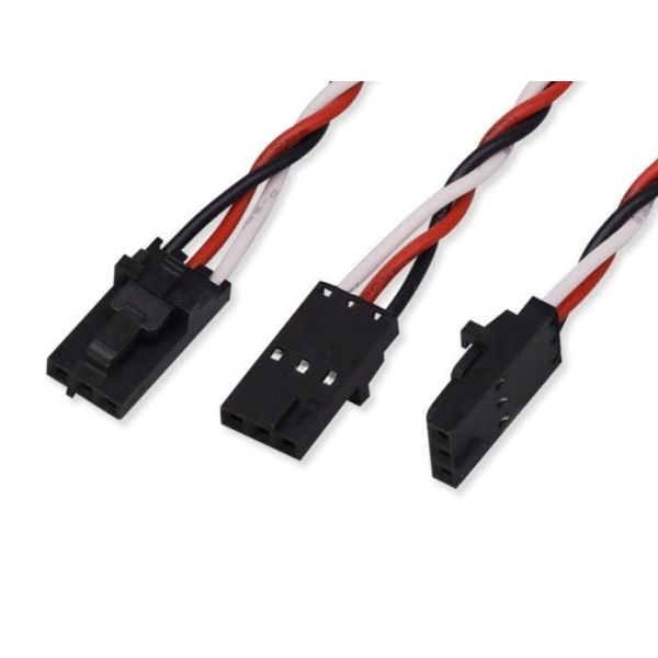 Drone Wiring Harness & UAV Cable Solutions 2x 200mm 22AWG JR-Style Male to Male Twisted Silicone Servo Lead- Ultra-Flexible Signal Cable for Prusa i3 MK3S/3S+ IR Filament Sensor & FC/RX Connections