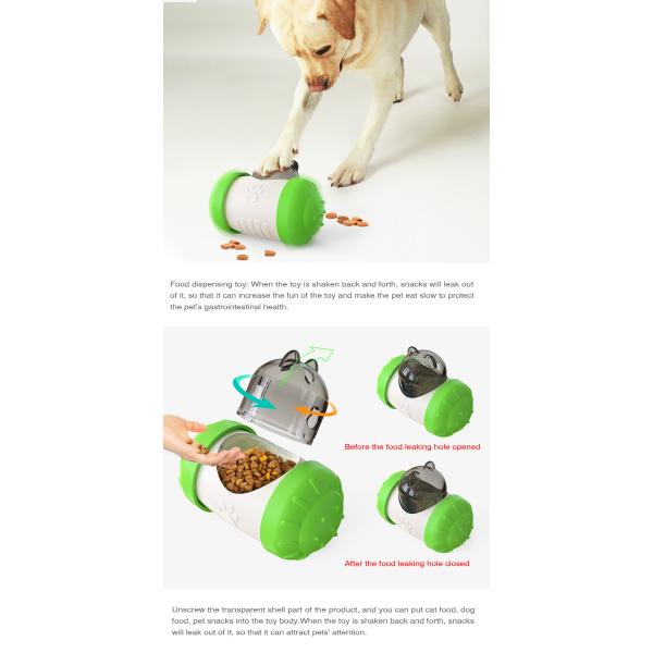 Игрушка собаки футбола 1kg медленной еды головоломки Tumbler пропускающая влагу без электрического