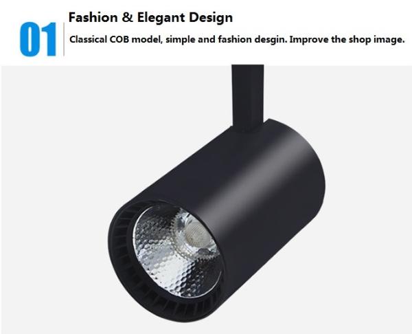 Hot-selling High Bright Epistar COB LED Track Light 10W 20W 30W 3 years warranty