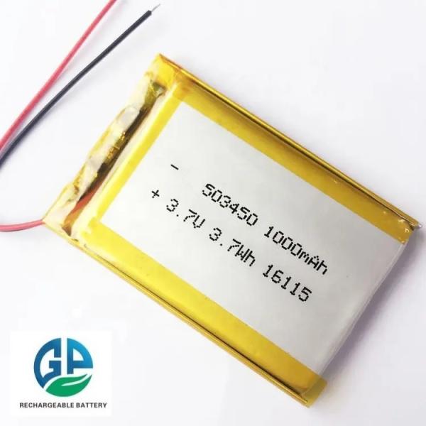 Beauty Device Li Polymer Battery 573450/553450/503450/603450-1000~1200mAh Rechargeable Lipo Battery
