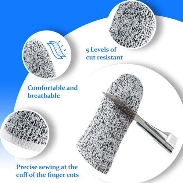 Safety Work Sculpturing Cut Resistant 4 Finger Sleeves OEM ODM