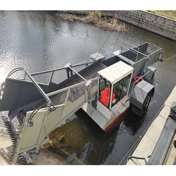 Full Automatic Hydraulic Control Lake Weed Harvester Used in River