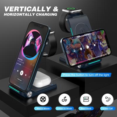 ABS PC 3 In 1 Wireless Charger Power Bank With 10W 7.5W 5W Power Output