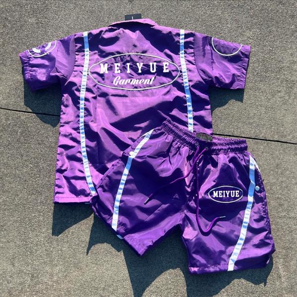 Logotipo personalizado 2 piezas Set corto de poliéster camisetas de polo corto traje de correr Seco rápido