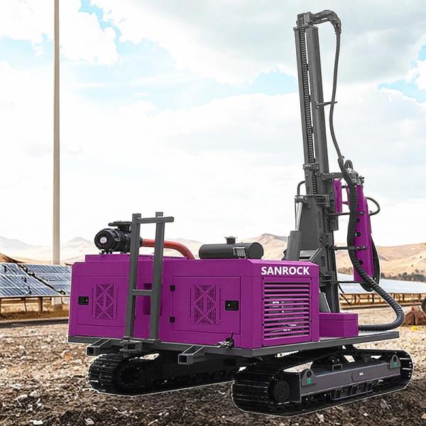 Pile Driving Equipment Groundwork Solar Pile Drilling Rig Hydraulic Screw Pile Driver
