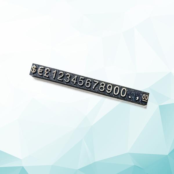 Кубическая форма Чистый черный пластиковый тег для розничных выставок в часовых и ювелирных магазинах