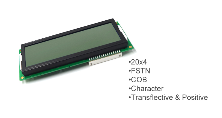 FSTN Positive 2004 4x20 LCD Display COB Screen With SPLC780D Driver IC