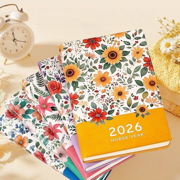 Wholesale New Design Customized Hot Sale Notebook With String A5 A6 Hardcover Thread Sewing Perfectly Hardbound Notebook