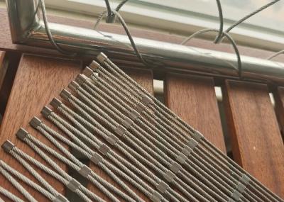 ISO9000 Balustrade Cable Mesh High Durability Stainless Steel Wire Rope Net