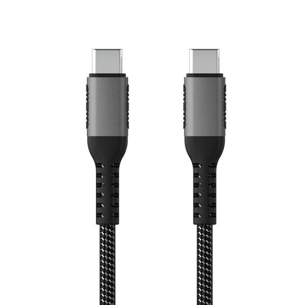 100W Multiple Data Cable Type C Fabric Braided Data Transfer Cord