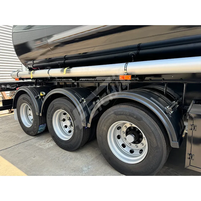 Feichi 2/3/4 Axles 20-60cbm Aluminium Fuel Tanker Semi Trailer Fuel Transport Tanker Semi Truck Trailer for Sale