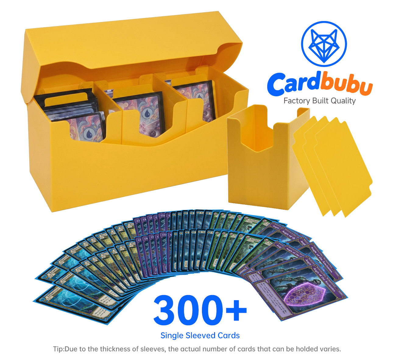 Tabletop Gaming YuGiOh Deck Box 4.05in 300 Cards Trading Card Storage Solutions