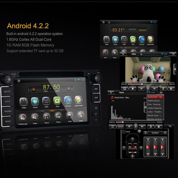 Ouchuangbo Android 4.2 Auto DVD GPS Player for Toyota Echo /Hiace /4runner Navi Multimedia System OCB-8819B