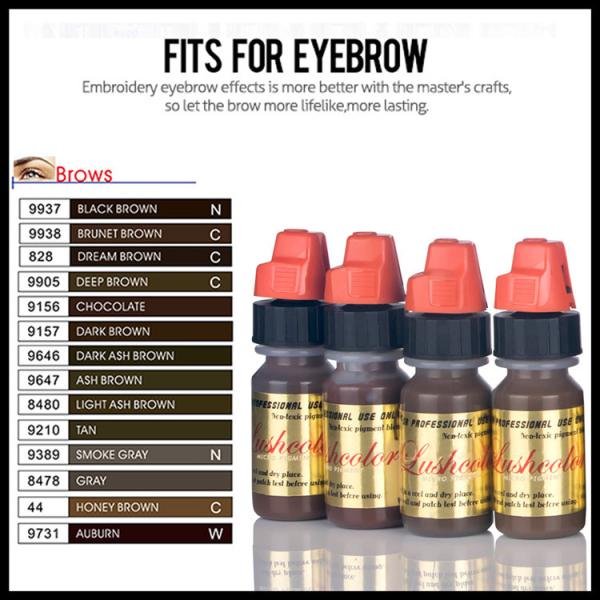 Пигменты состава Lushcolor Semi постоянные для татуировки Eyeliner губы брови