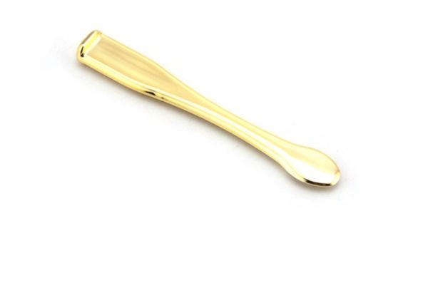 Custom Metal Die Casting Gold Plated Zinc Alloy Face Cream Makeup Spoon Stamping Etching