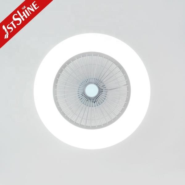 1stshine LED Ventilador de teto 10- Smart Remote e 6 velocidades Ideal para quartos de baixo teto