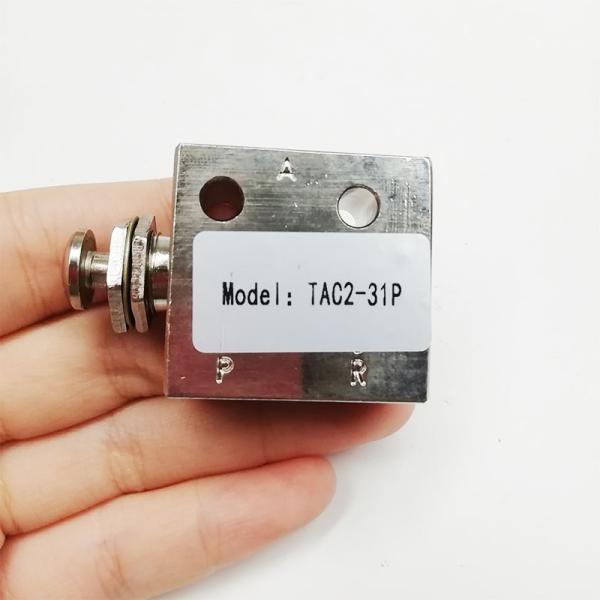 Pilot Controlled Pneumatic Manual Valve 3/2 Way Nickel Brass 1/8 Inch Actuator