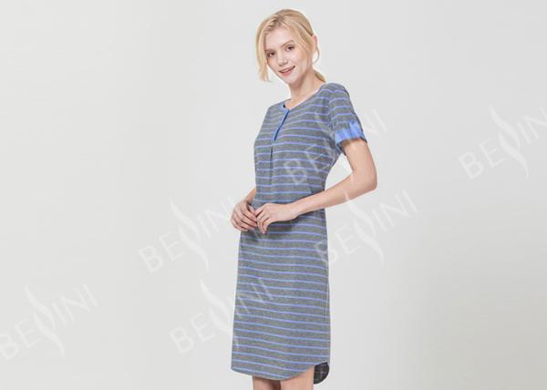 Comfortable Women'S Short Sleeve Nightgowns , Ladies Night Sleeping Dress