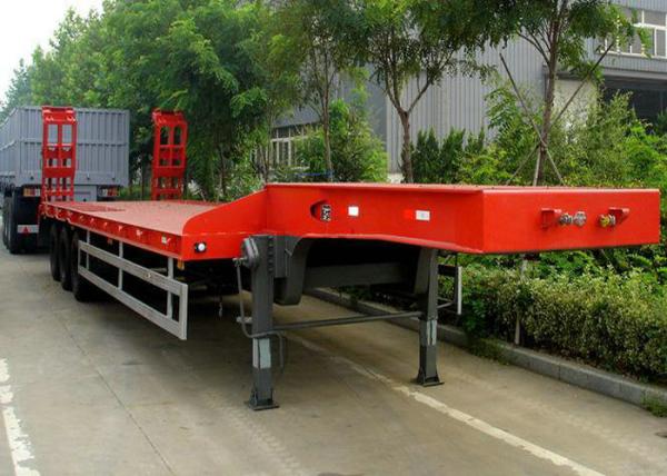 2- Axle Gooseneck Low Loader Lowboy Lowbed Trailer 8 Wheeler 30Tons