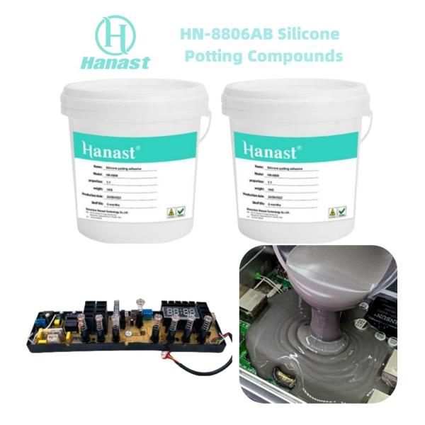 Waterproof Thermal Conductive Liquid Clear Silicone Rtv Gel For Electronics Low Viscosity Waterproof