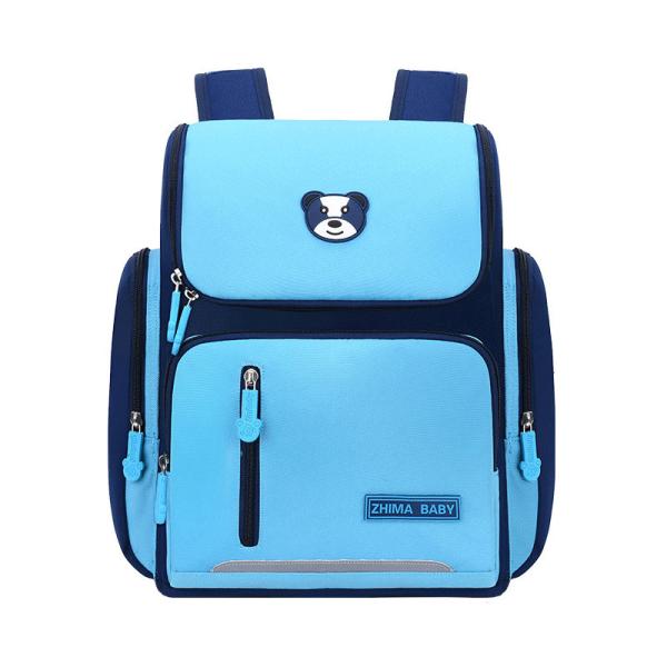 Primary Leather School Backpacks Boys Girls Kids Orthopedic Mochila 42*32*20cm