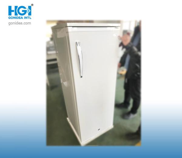 Congelador ereto da porta de R600a bebida de aço inoxidável da loja de 6,4 Cf do único
