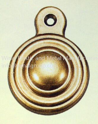 Dia10mm*3mm metal flower shaped tags for apparel & bags,aluminum alloy,can OEM per drawing