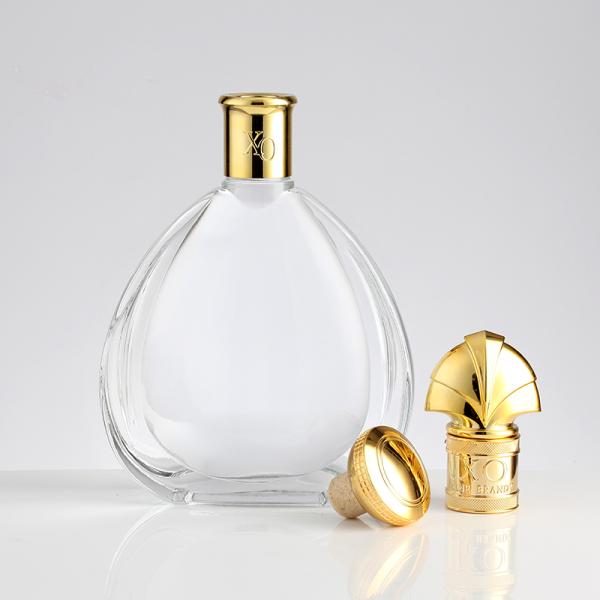 Вырезанные стеклянные бутылки XO 500 мл стеклянная бутылка водка бренди виски декантер с крышкой