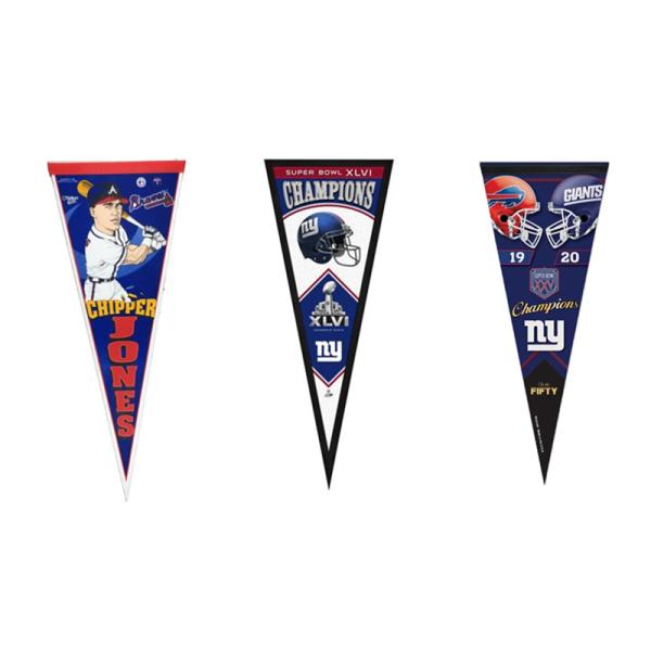 30*70cm 180gsm Polyester Sports Pennant Flag Double sides printing