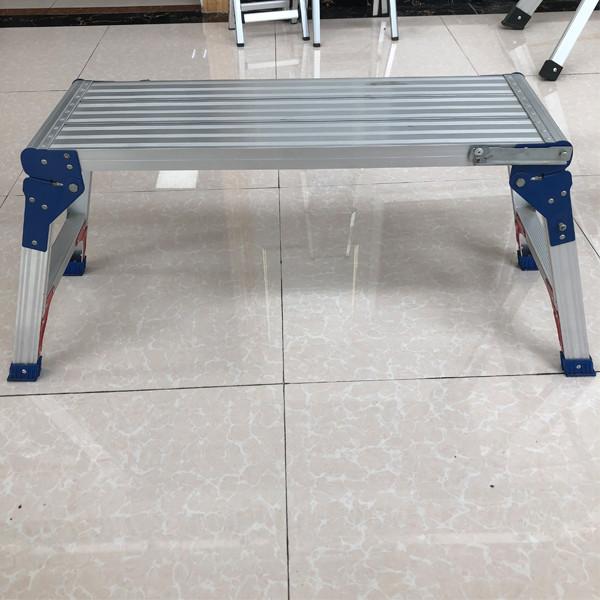 Silver Aluminum Hop Up Stool Platform Ladder For Car Washing