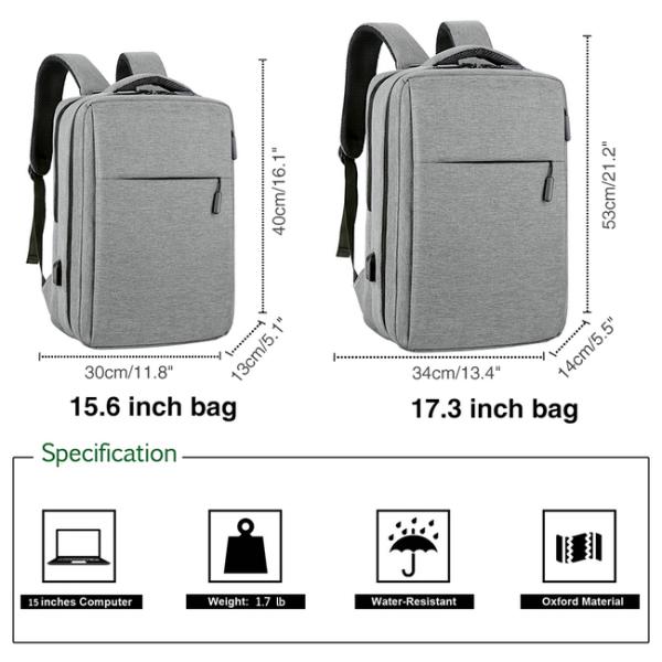 Multipurpose Fashionable Laptop Bags Large Capacity For School / Business Trip