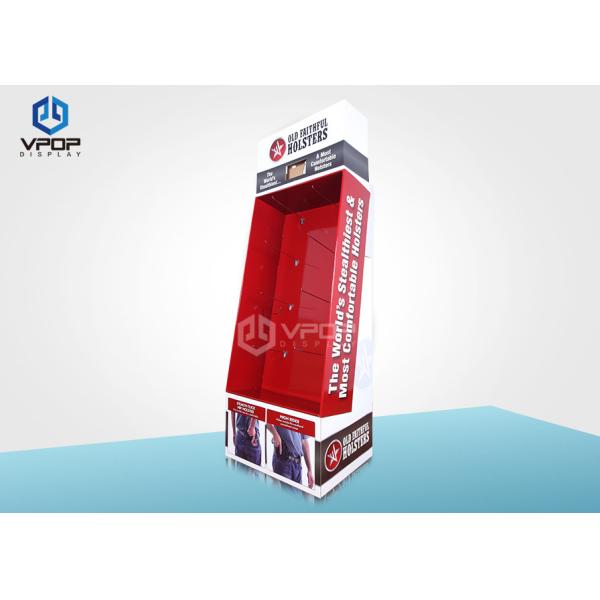 Holsters Cardboard Hook Display , Eco - Friendly Red Power Wing Display