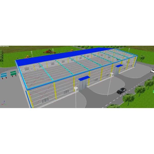 здание стальной структуры склада 60m×30m×7.5m стальное/ASTM A36 полуфабрикат