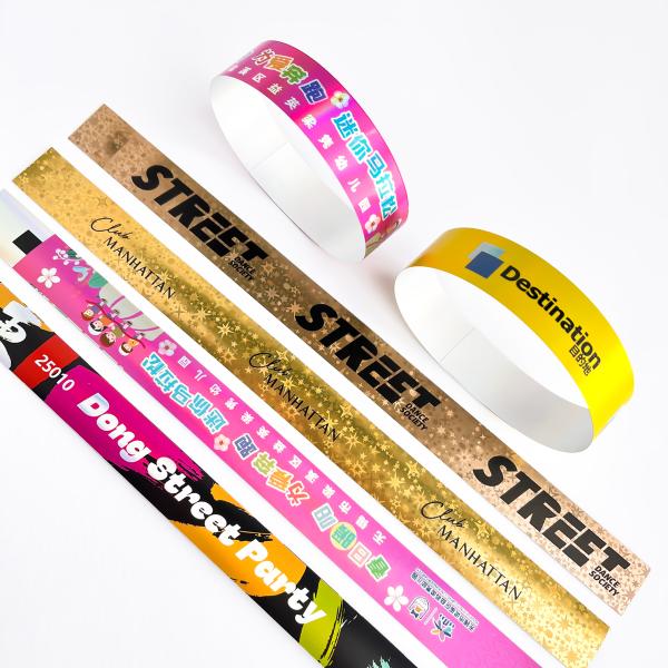 Glitter Plastic Customized Wristbands for Adults and Kids Silver/Gold Style