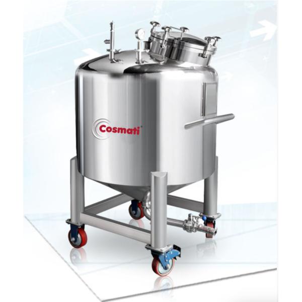 100L big capacity stainless steel movable sealed storage tank for storing liquid perfume