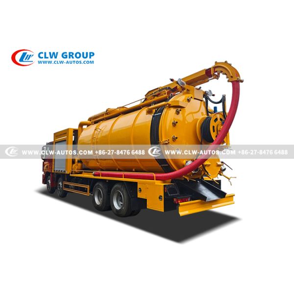 FOTON 8x4 Heavy-Duty Combination Sewer Cleaning & Vacuum Truck with High-Pressure Jetting and High-Efficiency Vacuum System