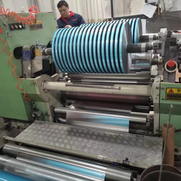 Customized  Blue And  Black Copper Metalized Pet Or Aluminized Polyester Film For Packaging And Ducts