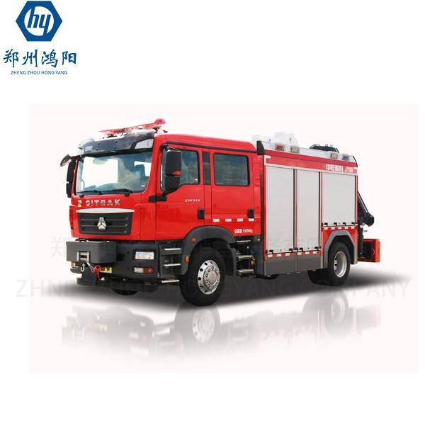 7Curb L Water Tank Capacity Brand New Euro 5 Fire Truck Ready For Firefighting Situation