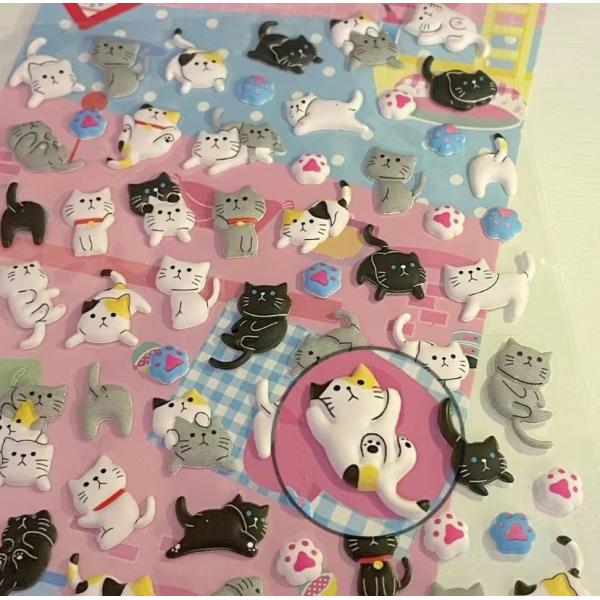 Стикеры мультфильма 3d подгоняли экологически дружелюбные повторно наклеенные материалы