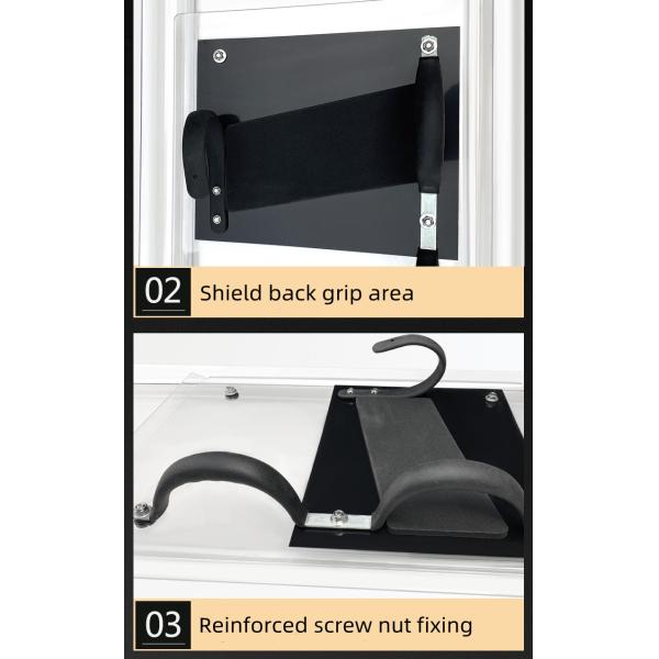 1.2M/1.6M Combined Riot Shields Extended Protection PC Transparent Shields