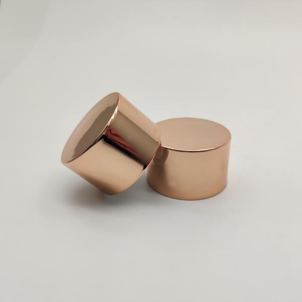 Anodized Aluminum Double Wall Cap , Rose Golden 24 410 Bottle Cap