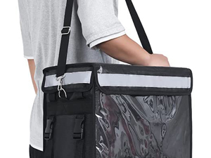Portable Durable Tarpaulin Waterproof Food Transport Cooler Bag Printed Compartment On-The-Go Temperature Control Food Packaging and Delivery Thickened Waterproof Takeaway Box