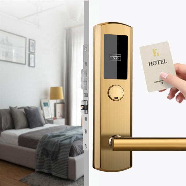 Système de serrure de porte de carte principale de l'acier inoxydable 304 pour la chambre d'hôtel d'affaires