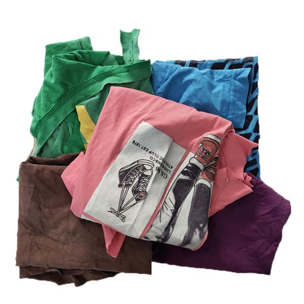 Disposable Deep Color T Shirt Mixed Cotton Rags