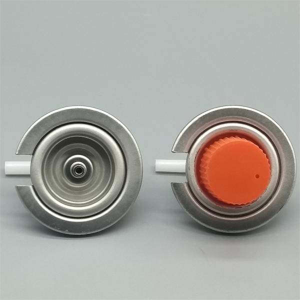 Válvula dispensadora de aerosoles de grado médico para aerosoles nasales estériles con carcasa antimicrobiana